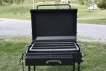 Meadow Creek BBQ36G Grill with Open Lid